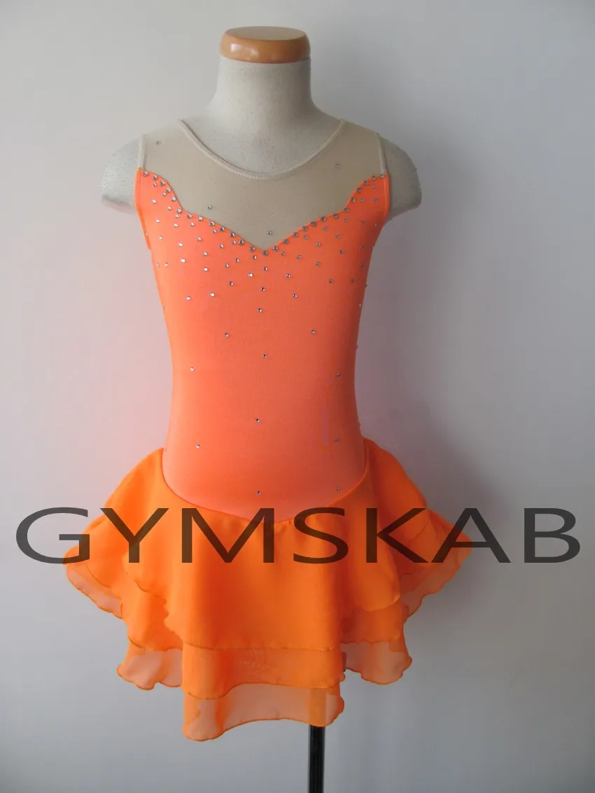 2018 Graceful Figure Skating Dress Women's Girl's Customized Ice Sleeveless Gymnastics Costume 5488 | Тематическая одежда
