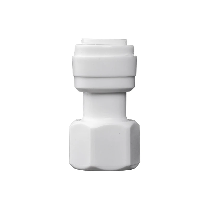 3/8" Push Fit 3/8" Female Thread PE Pipe Fitting Hose Quick Connector Adapter Aquarium RO Water