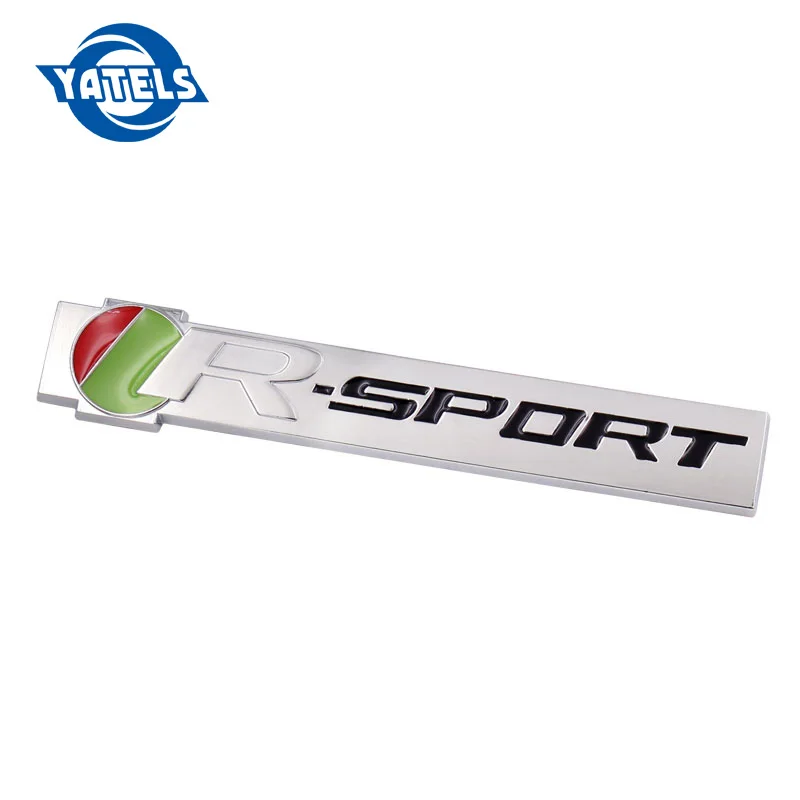 

3D Metal Car Sticker R SPORT Side Fender Rear Trunk Badge Emblem Decal For Jaguar XK XF XJ XFR F-Type XJS Cars Accessories