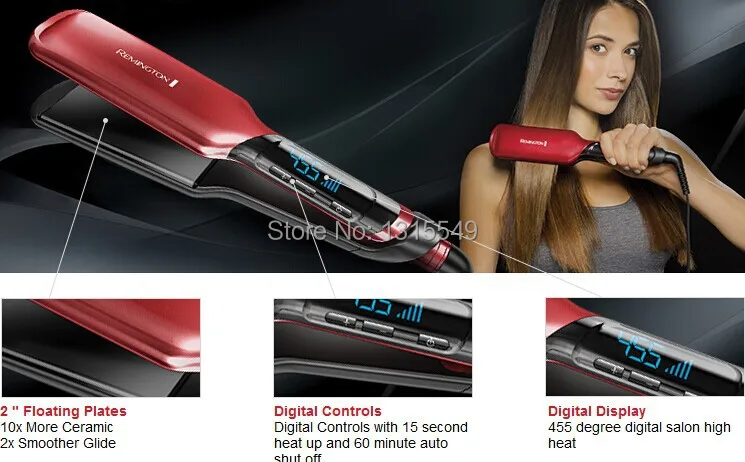 455 F seda Remington cerámica s9620 Flat Iron 2 \