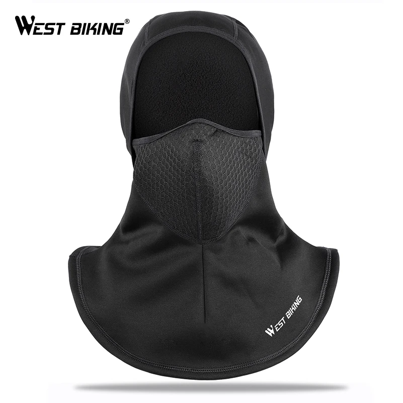 

WEST BIKING Ski Face Mask Cap Face Hood Protection Neck Warmer Winter Fleece Balaclava Mask Cover For Cycling