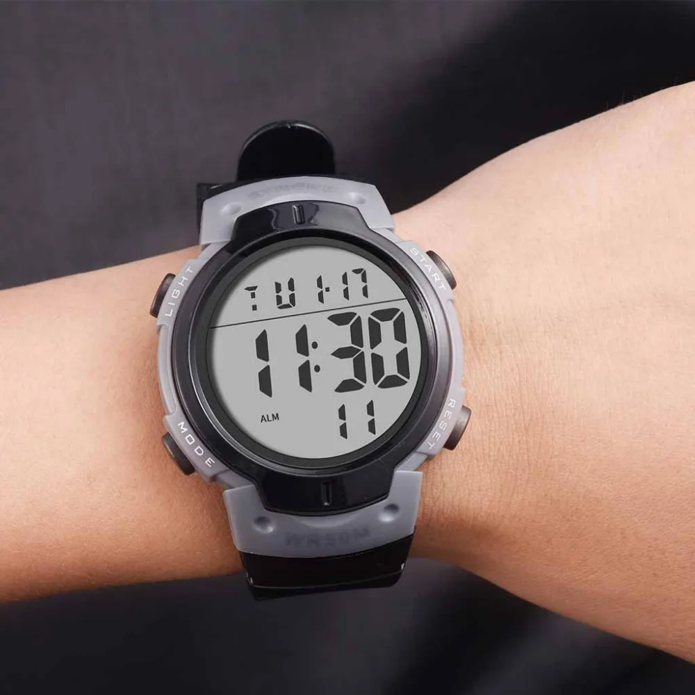 

Watch Digital Men Reloj Neutral 30M Waterproof Men Ogladaj LED Dual Digital Military Electronics Movement Homme Montre Watch MD5