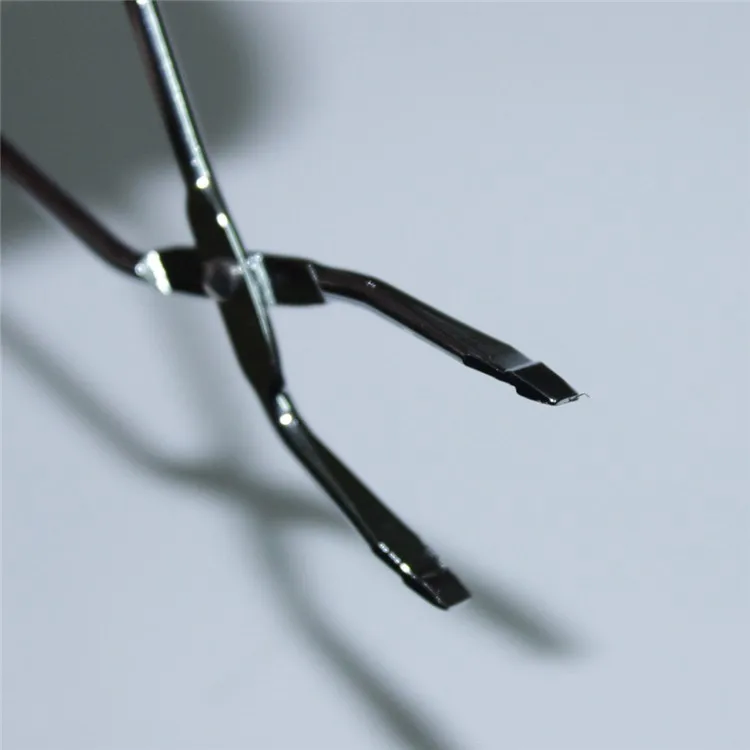 Профессиональный ножничный пинцет для бровей ножницы для удаления волос из нержавеющей стали с плоским наконечником пинцет для бровей зажим для стрижки