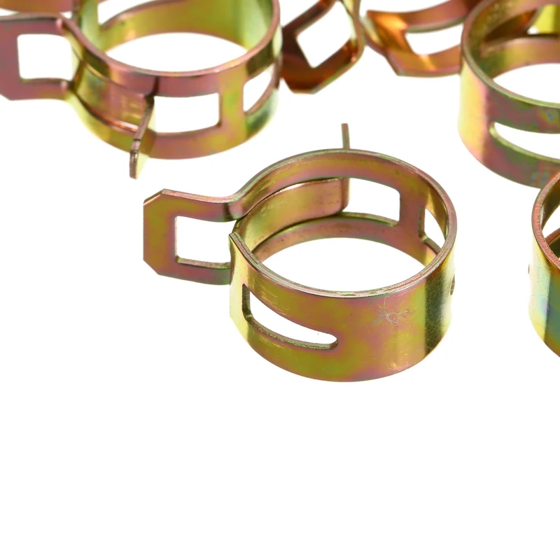 100pcs/set 6-22mm Spring Clip Hose Clamp Fastener Fuel Line Hose Water Pipe Air Tube Car Plumbing Tools