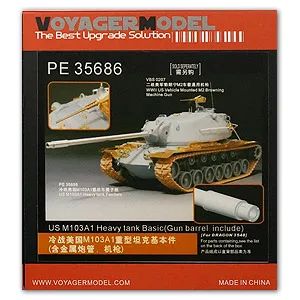 

KNL HOBBY Voyager Model PE35686 US M103A1 heavy tank upgrade metal etching parts