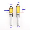 2pcs Flush Trim Router Bit Top & Bottom Bearing 1/4'' Shank Woodworking Tool woodworking router bits ► Photo 2/3