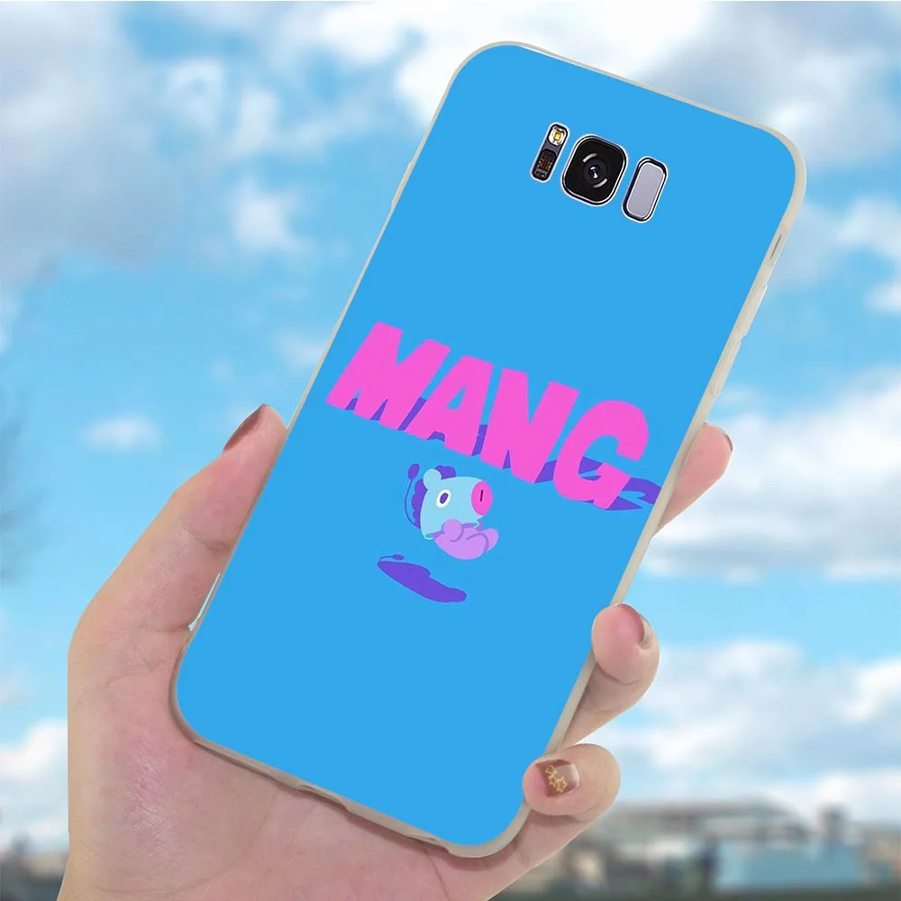 Мягкие чехлы из ТПУ задняя крышка мультяшный чехол для телефона Galaxy Samsung S7 S6 Edge M10