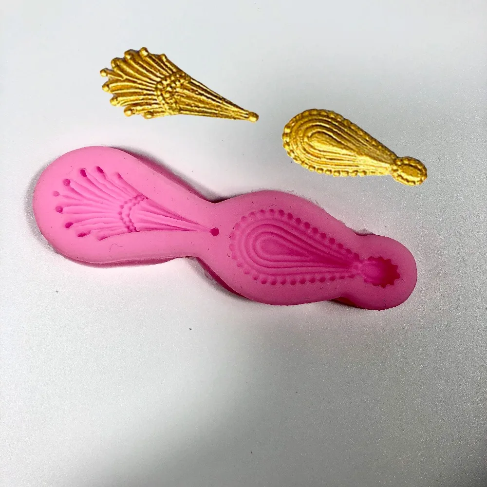 3D solid European lace series silicone cake decoration tools cake side flip mold baking mold3