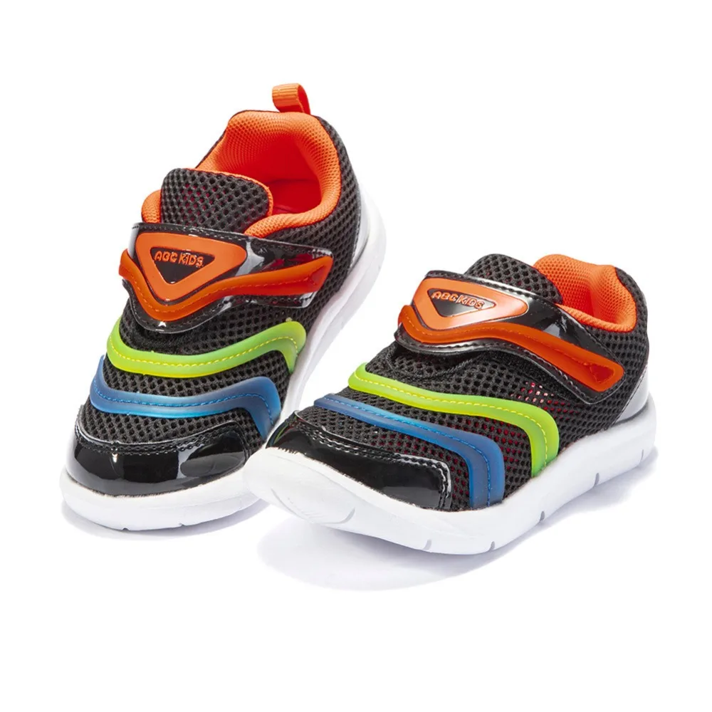 Abckids/От 2 до 4 лет спортивная обувь для бега на открытом воздухе; спортивная детская обувь в полоску; сетчатые дышащие кроссовки унисекс