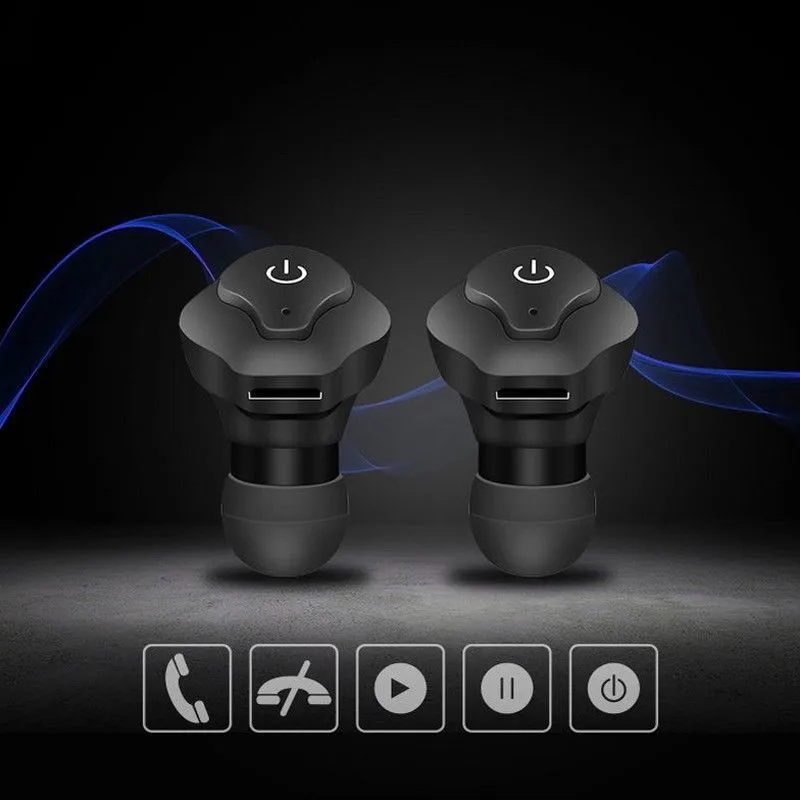 Mini Wireless Bluetooth Earphones V4 2 TWS Stereo Sport Headset Portable Waterproof In Ear Wireless Bluetooth Headphones Earbud