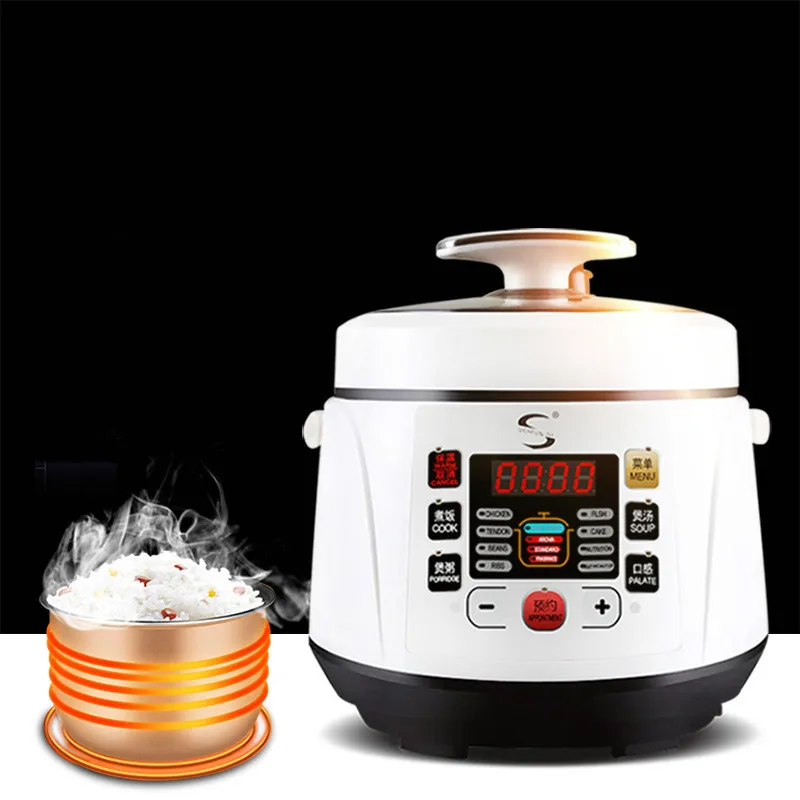 

electric pressure cooker intelligent timing pressure cooker reservation rice cooker travel stew pot 2L 110V 220V EU US plug