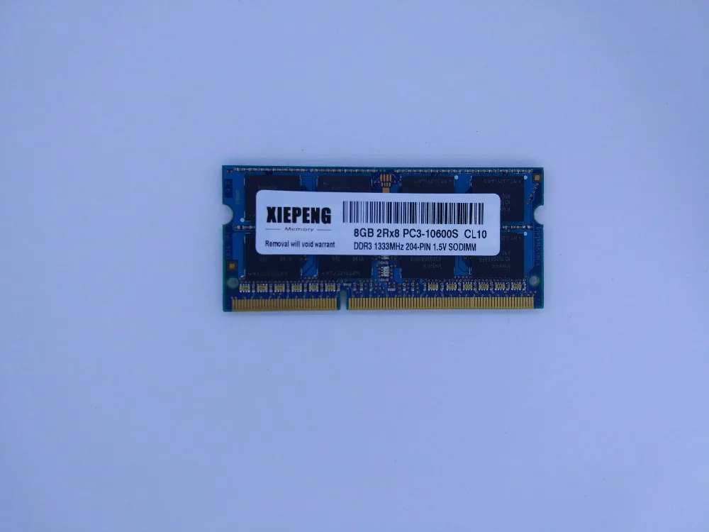 Laptop Memory DDR3 8G 1333MHz pc3 10600 RAM 4GB 2Rx8 PC3-10600S