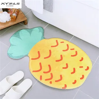 

XYZLS Creative Fruit Shape Floor Mats Anti-slip Kitchen Living Room Carpet Bathroom Tapete Water Absorption Non-slip Rug Doormat