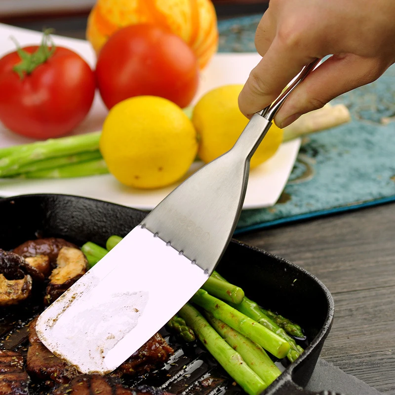 

Xesea Stainless Steel Nonstick Cooking Spatula Baking Tools Fried Pizza Steak Shovel Pastry Spatula Kitchen Utensils Supplies