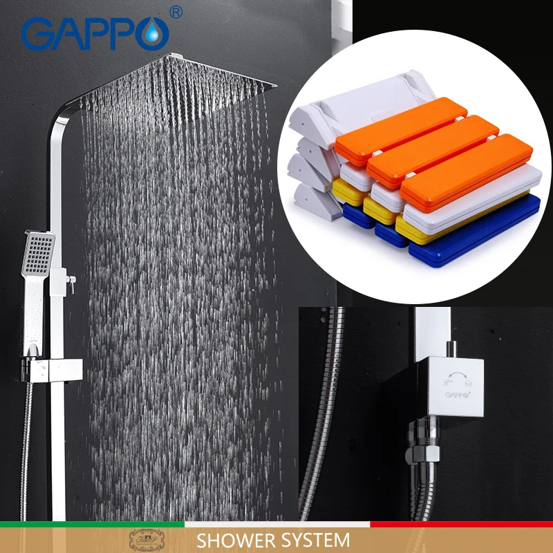 

GAPPO Shower Faucets bath faucet mixer Bath tub taps Wall Mounted Shower Seats folding shower seat Shower System