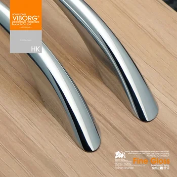 1 Piece VIBORG Top Quality 128mm Zinc Alloy Modern Kitchen Cabinet Cupboard Door Drawer Pull Handle Pulls chrome SA 747