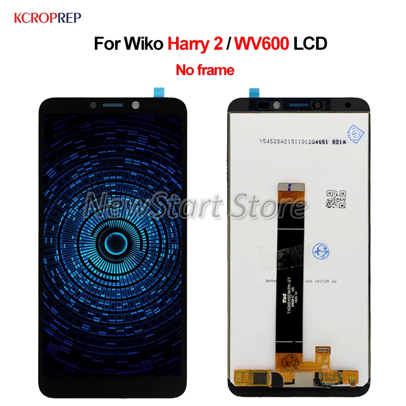 

For Wiko Harry 2 WV600 LCD Display Touch Screen Digitizer Assembly Replacement Accessory For Wiko Harry2 lcd 100% Tested 5.45