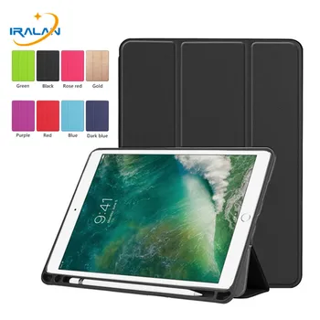 

New PU Leather Flip Stand Smart Case For Apple iPad Air 3 10.5 2019 With Pencil Holder Tablet Cover For iPad Pro 10.5 inch 2017