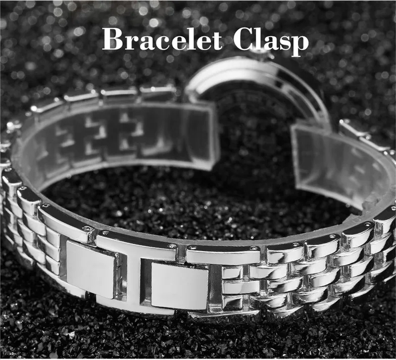 Relogio Feminino montre femme 2018 New Ladies Bracelet Watch For Women Rhinestone Gold Wrist Watch Top Brand Luxury Female Clock (9)