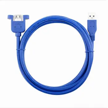 

USB 3.0 A Female Panel Mount To USB3.0 A Male Angled Plug Extension Cable