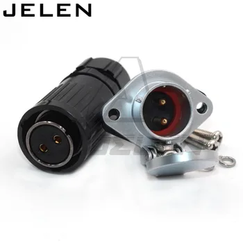 

HE20 waterproof socket(Male) and plug(female) 2 3 4 5 6 7 8 9 10 12pin Panel mount automotive connectors power cable