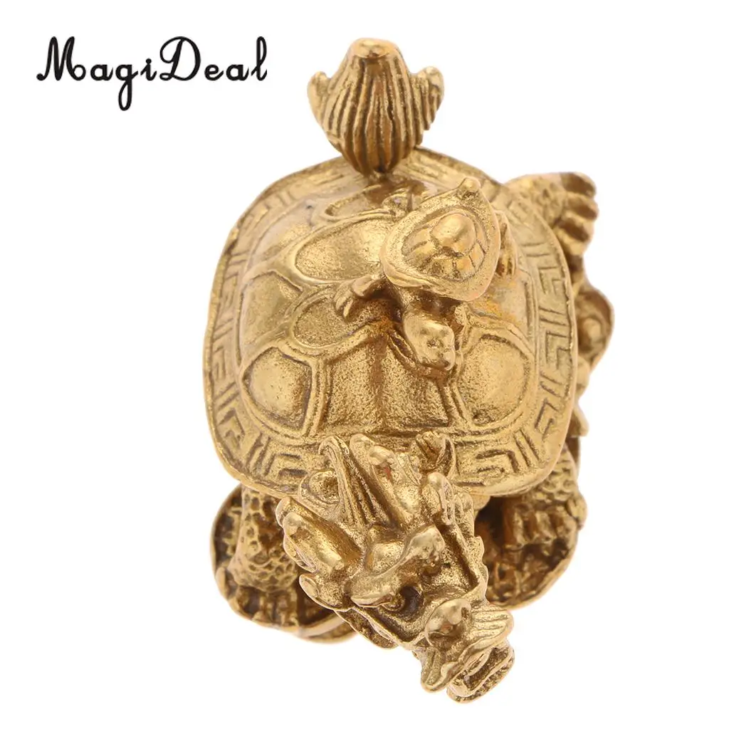 Feng Shui Wealth Prosperity Dragon Turtle Statue Lucky Wealth Ancient Coins Housewarming Congratulatory Gift