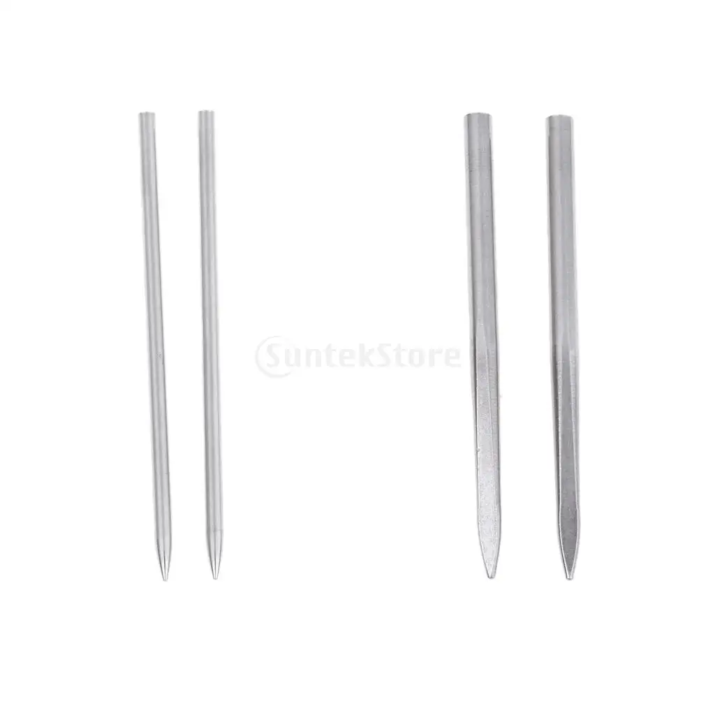 2pcs 80mm Long Stainless Steel Paracord Fid Lacing Stitching Needle with 2mm/3mm Hole Diameter