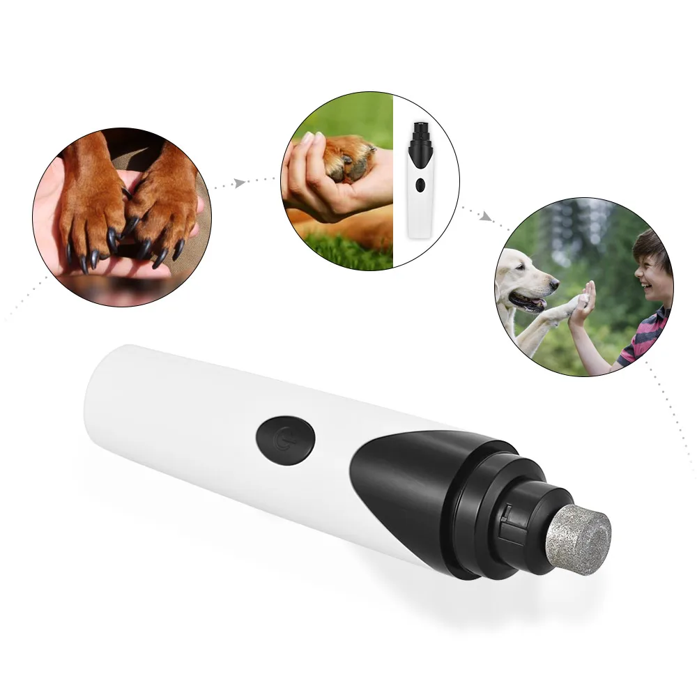 Rechargeable Electric Pet Nail Grinder Clipper Trimmer Portable
