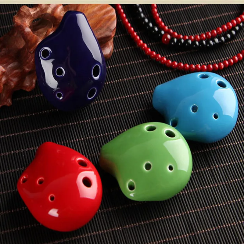 

Zonael 6 Hole Ocarina High Pitched C Tune Mini Ocarina Alto C Vessel Flute Legend of Zelda Wind Musical Instrument TD002