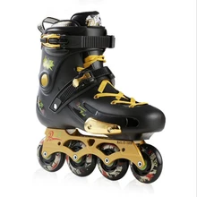 Встроенные коньки профессиональные слалом взрослых высокоскоростное легкое, приятное катание обувь 4 колеса роликов сумка для коньков обувь для катания на коньках