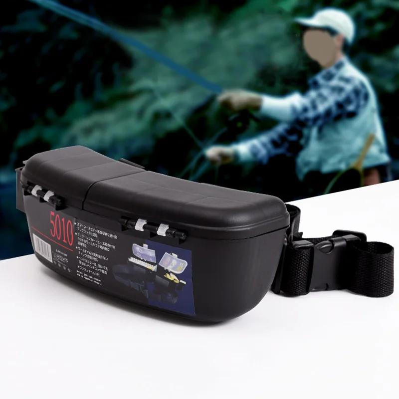 

New Fishing Tackle Box Storage Fishing Lures Baits Spoons Hooks Reels Storage Bag Tackle Box Waist Belt Fishing Accessories