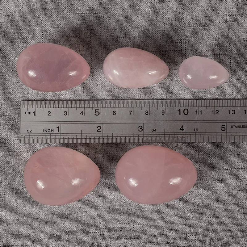 Просверленные нефритовые яйца натуральный розовый кварц иони яйцо для Кегеля Упражнение Хрустальная Сфера Вагинальный Бен Ва мяч нефрит массажный камень