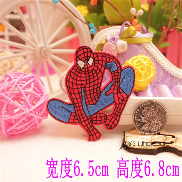 Spiderman Superhero Iron on Cloth Patches 4pcs - 4