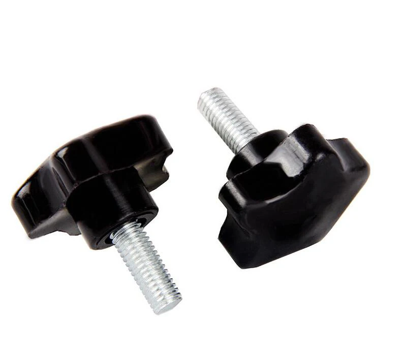

FUMAO 10PCS-M4/M6/M8 galvanized Hand Screw Starter Bolt Pentacle Plastic Head