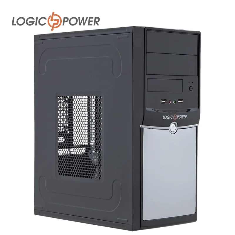 LOGICPOWER gaming computer case tower desktop Office and home New Arrivals 80mm FAN,USBx2,structure SGCC computer case desktop reisenthel case 2 structure