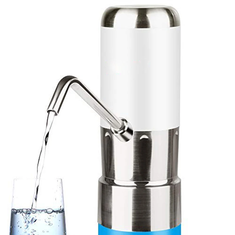 Электрический питьевой диспенсер для водяного насоса для бутылки 5 галлонов - Цвет: Silver