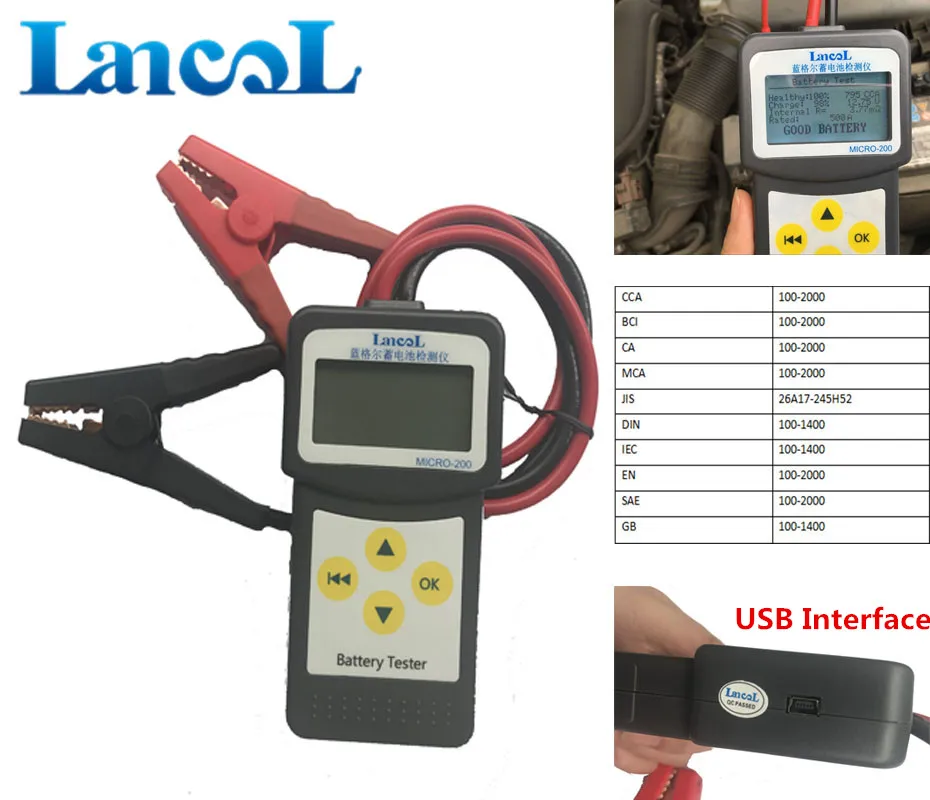 LANCOL MICRO 200 Automotive font b Battery b font Digital CCA font b Battery b font