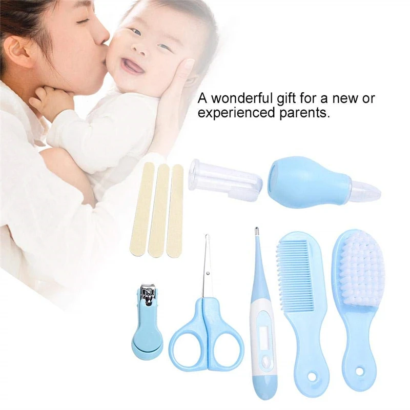 Baby Care Kit Convenient Baby Care Kit Nail Clipper Scissors Hair Brush Manicure Comb baby stuff baby things(8Pcs