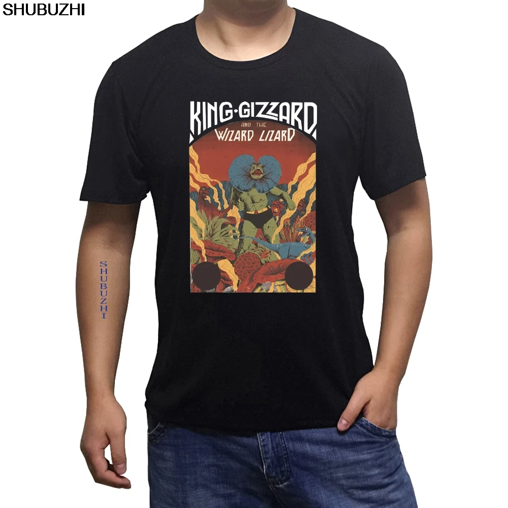 

New king gizzard and the lizard wizard WHITE Men's T-Shirt Size S-3XL Short Sleeve T Shirts Free Shipping sbz1102