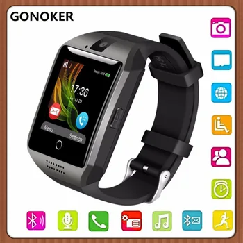 

Bluetooth Smart Watch Sport Watch With Camera Facebook Whatsapp Twitter Sync SMS Smartwatch Support SIM TF Card For IOS Android