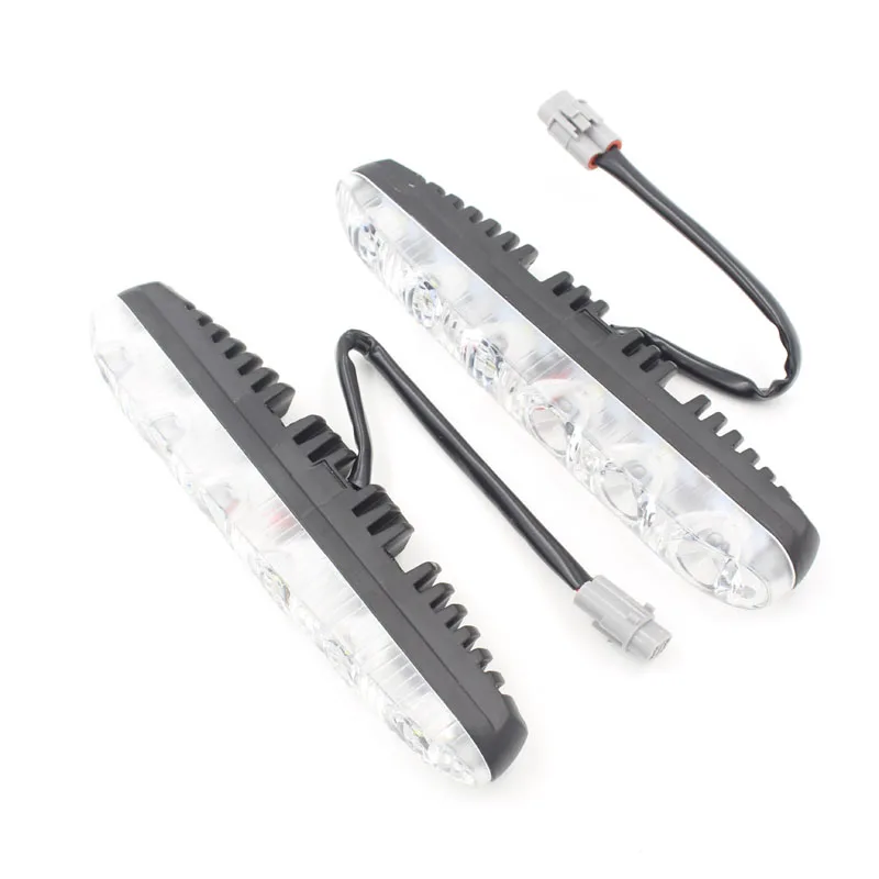 

Car Headlight High Power High/Low Beam Aluminum Warning Driving Fog Lamp Auto Head LED Daytime Running Lights With Len Xenon DRL