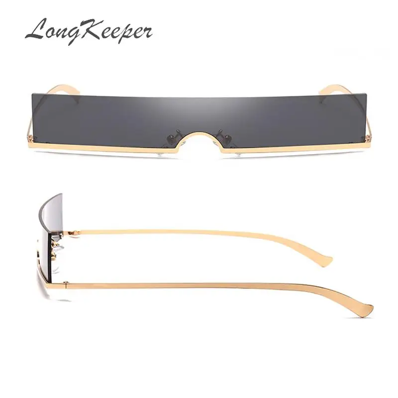 LongKeeper цельные солнцезащитные очки женские без оправы красные синие