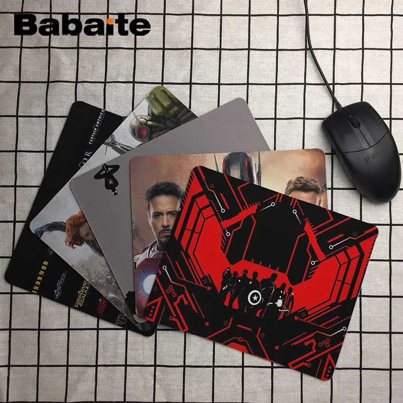 

Babaite Hot Sales Avengers Age of Ultron Large Mouse pad PC Computer mat Size for 18x22cm 25x29cm Rubber Rectangle Mousemats