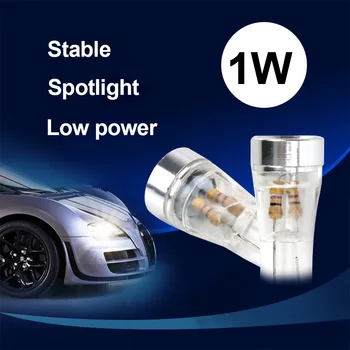 

LEEPEE Car-styling 1 Pair Auto Reading Lamp T10 Car Width Lamp License Plate Light Dome Bulb DC 12V W5W LED Car Clearance Lights
