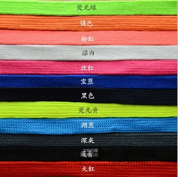 

7mm x60m flat polyester string color elastic rope polyester webbing DIY accessory shoelace belt hat decorative free shipping