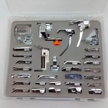 

32pcs/set Domestic Foot for Sewing Machines Presser Foot Feet Kit Set With Box For Brother Singer Janom