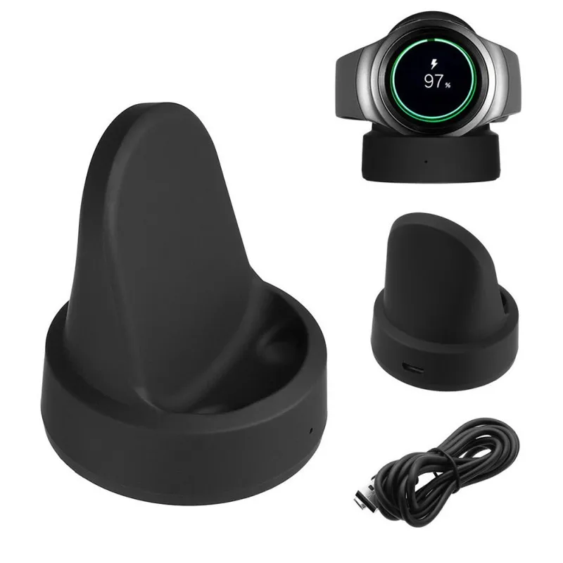 

QI Wireless Stand Charging Charger Dock for Samsung Galaxy Gear S2 S3 R770 Watch Portable Fast Charger Stand Pad