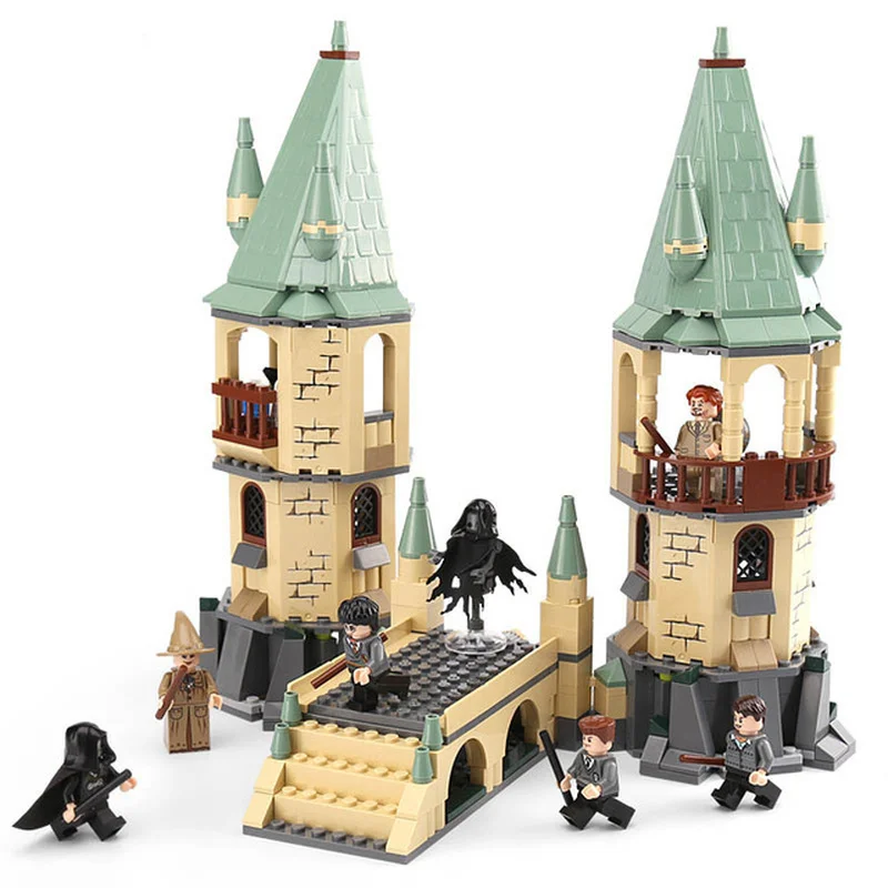 

New Harry Potter Hogwarts Castle Defense War Compatible LegoINGLY Harry Potter 4867 Model Building Blocks Bricks Toys Christmas