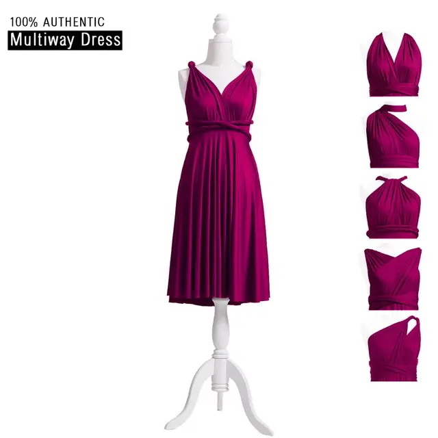 convertible wrap dress short