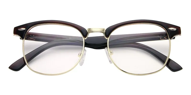 HDCRAFTER чтения для очков оправа для очков для Для женщин Для мужчин полукруглый брендовые дизайнерские очки кадры с прозрачные линзы Óculos